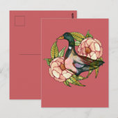 Mallard Duck Peony Nature Lovers                   ポストカード (正面/裏面)