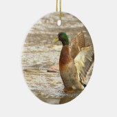 Mallard Duck Photo Ornament  セラミックオーナメント (右)