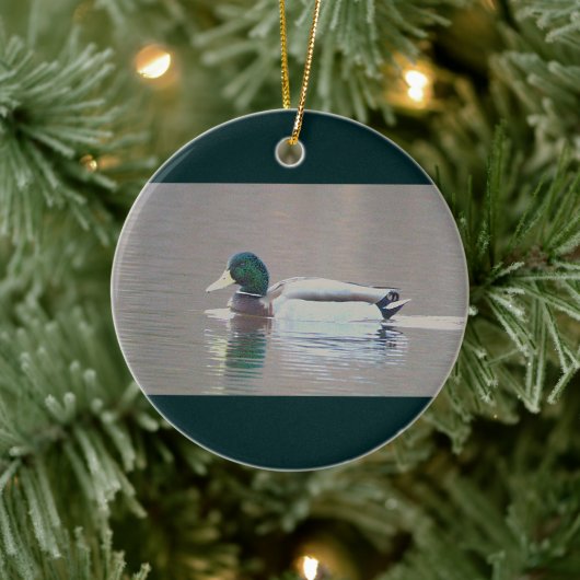 Mallard Duck Photo Ornament  セラミックオーナメント (ツリー)
