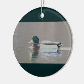 Mallard Duck Photo Ornament  セラミックオーナメント (左)