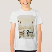 Mallard ducks トライブレンドＴシャツ (正面)