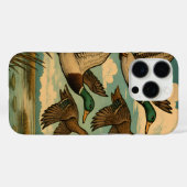 Mallard Ducks in Flight Wildlife Art Case-Mate iPhoneケース (裏面 (横))