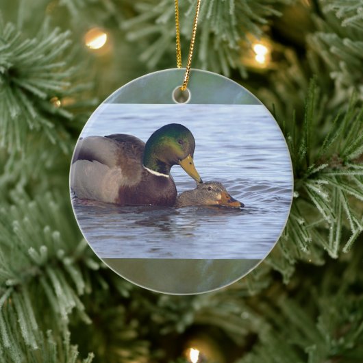 Mallard Ducks Ornament  セラミックオーナメント (ツリー)