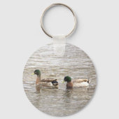 Mallard Ducks Photo Keychain  キーホルダー (裏面)
