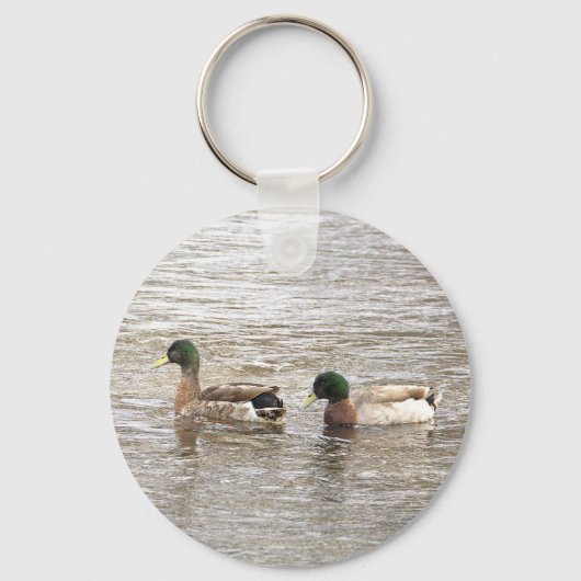 Mallard Ducks Photo Keychain  キーホルダー (裏面)
