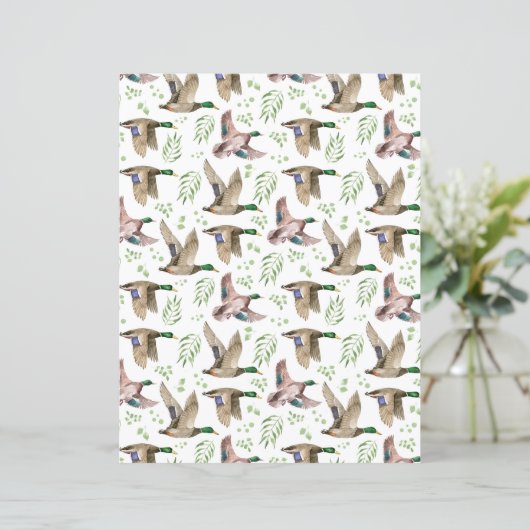 Mallard Ducks Scrapbook Paper (スタンド正面)