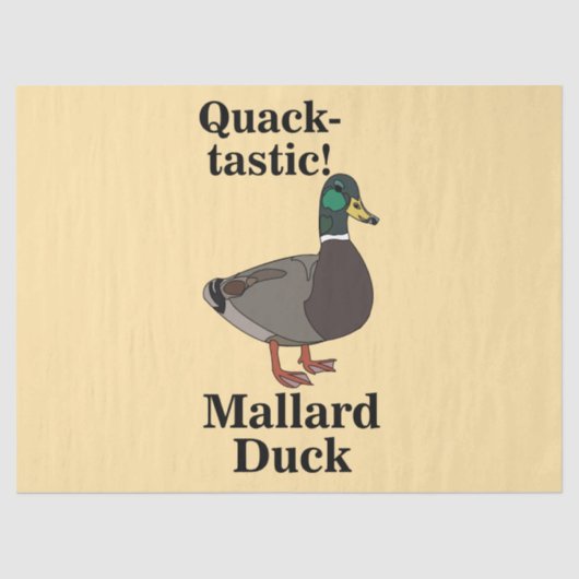 Mallard Quack-Tastic Duck  薄葉紙 (正面)