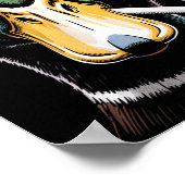 Mallard Smoking Cigarette Meme Funny Mallard Duck ポスター (角)