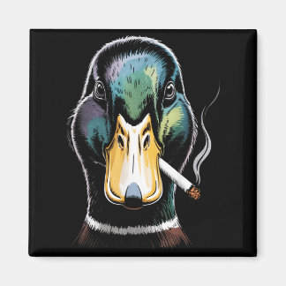 Mallard Smoking Cigarette Meme Funny Mallard Duck マグネット