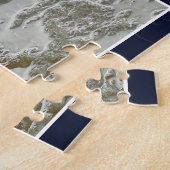 Mallard Wild Duck On Frozen Lake ジグソーパズル (側面)