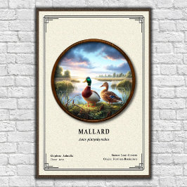 Mallard Zoology Series Poster ポスター