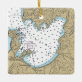 Malletts Bay VTグラフ航海の セラミックオーナメント (正面)