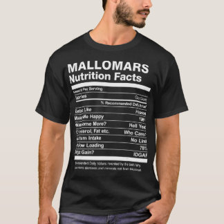Mallomars Nutrition Facts Funny  Tシャツ
