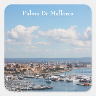 Mallorcaの海景 スクエアシール