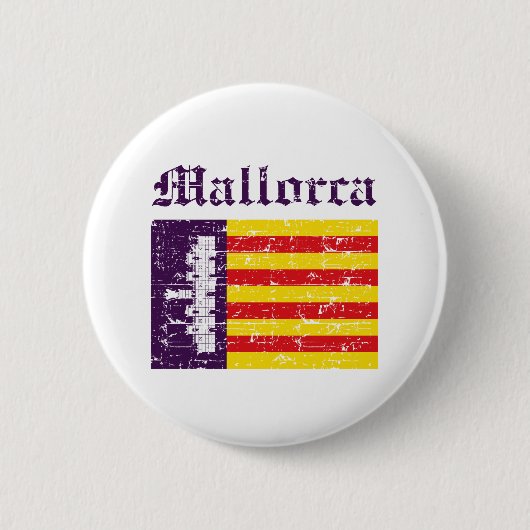 mallorcaイタリアの旗のデザイン 缶バッジ (正面)