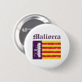mallorcaイタリアの旗のデザイン 缶バッジ (正面&裏面)