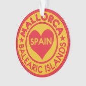 Mallorcaスペインのカスタムなオーナメント オーナメント (正面)