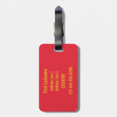 MALLORCAスペインのカスタムな荷物のラベル ラゲッジタグ (裏面縦)