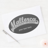 MALLORCAスペインカスタム文字&カラーシール 楕円形シール (封筒)