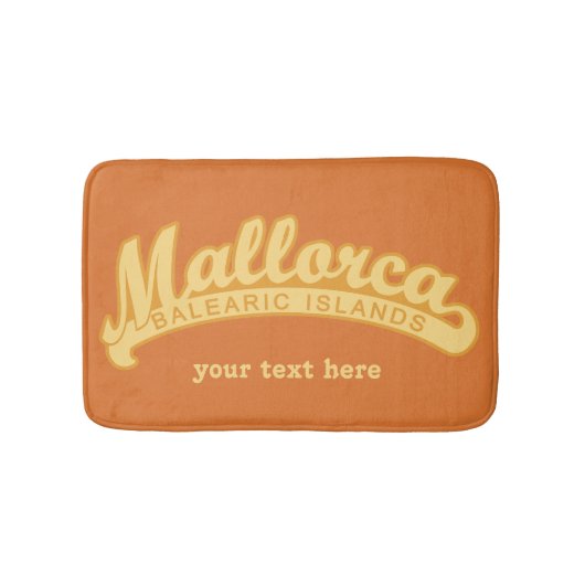 MALLORCAスペインカスタム文字&カラーバスマット バスマット (正面)