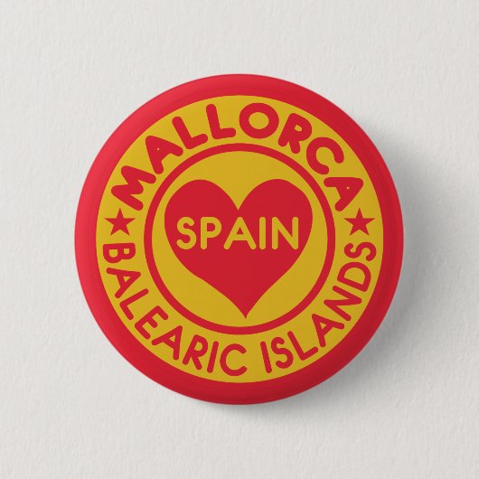 MALLORCAスペインボタン 缶バッジ (正面)