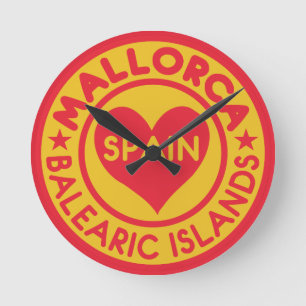 MALLORCAスペイン壁時計 ラウンド壁時計