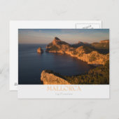 Mallorca - Cap Formentorポストカード(文字付き) ポストカード (正面/裏面)