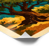 Mallorca, Spain, in a classic retro  ポスター (コーナー)