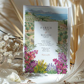 Mallorca Spain Mediterranean Coast Olive Wedding 招待状