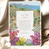 Mallorca Spain Mediterranean Coast Olive Wedding 招待状