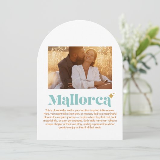 MALLORCA Table Number 招待状 (スタンド正面)