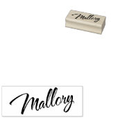 Mallory name cursiveスクリプトフォントレタリング ラバースタンプ (押印)