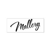 Mallory name cursiveスクリプトフォントレタリング ラバースタンプ (インプリント)
