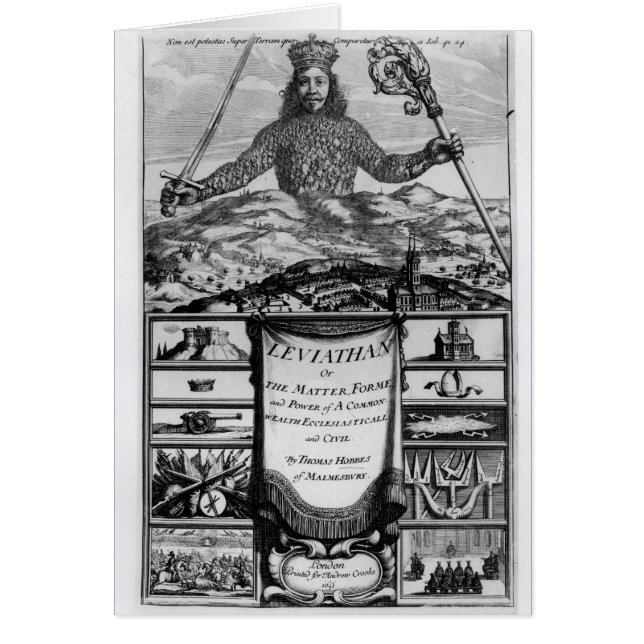 Malmesburyのトマス・ホッブズ著Frontispiece (正面)