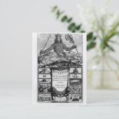 Malmesburyのトマス・ホッブズ著Frontispiece ポストカード (スタンド正面)