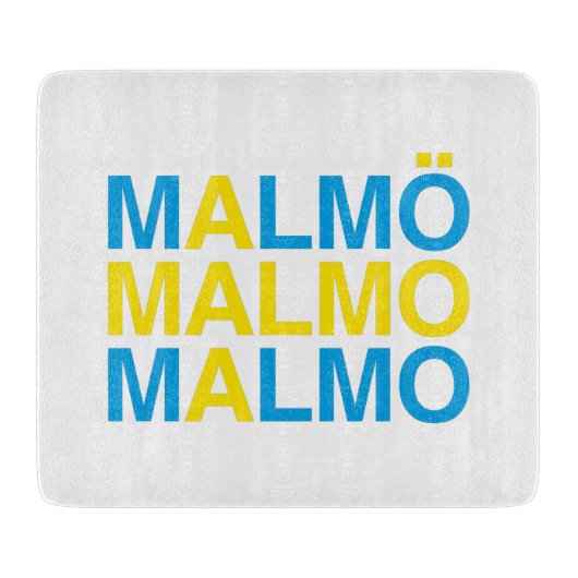 MALMOスウェーデン国旗 カッティングボード (正面)