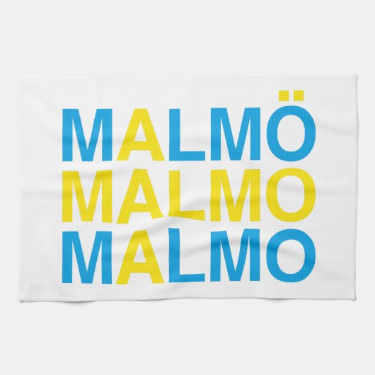 MALMOスウェーデン国旗 キッチンタオル (横)