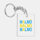 MALMOスウェーデン国旗 キーホルダー (正面左)