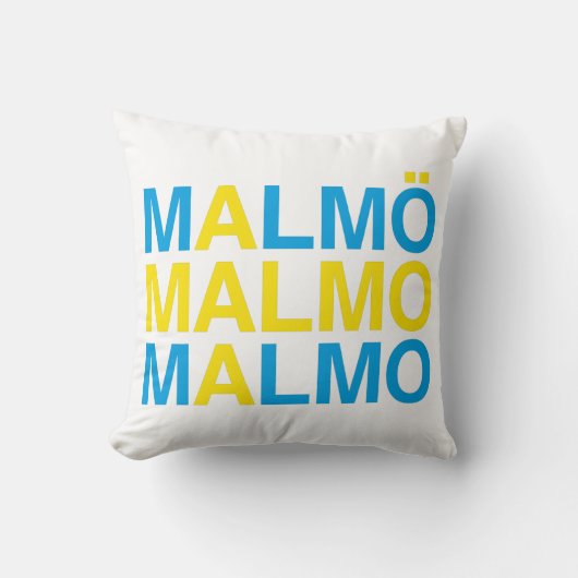 MALMOスウェーデン国旗 クッション (正面)