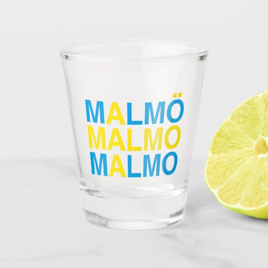 MALMOスウェーデン国旗 ショットグラス (正面)