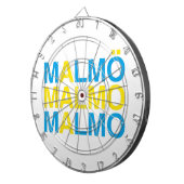 MALMOスウェーデン国旗 ダーツボード (正面右)