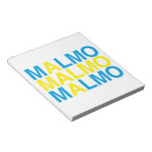 MALMOスウェーデン国旗 ノートパッド (アングル)