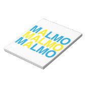 MALMOスウェーデン国旗 ノートパッド (回転)