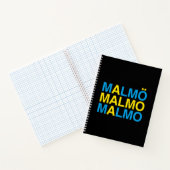 MALMOスウェーデン国旗 ノートブック (内部)