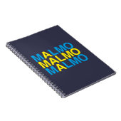 MALMOスウェーデン国旗 ノートブック (右側)