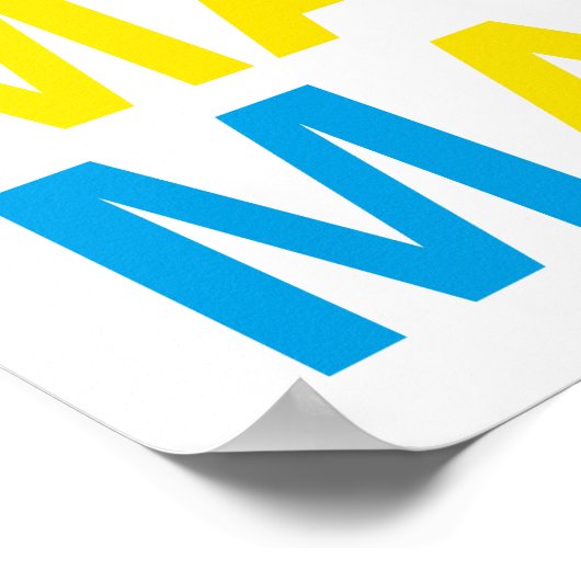 MALMOスウェーデン国旗 ポスター (角)