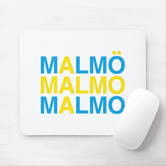 MALMOスウェーデン国旗 マウスパッド (マウス)