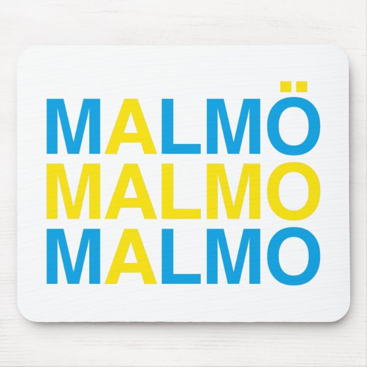 MALMOスウェーデン国旗 マウスパッド (正面)