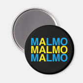 MALMOスウェーデン国旗 マグネット (正面/裏面)