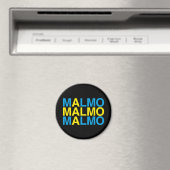MALMOスウェーデン国旗 マグネット (インサイチュ (食洗機))